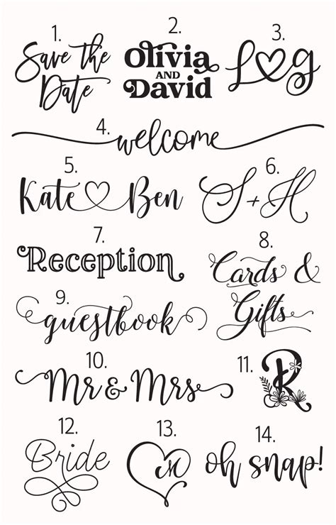 free wedding fonts for cricut